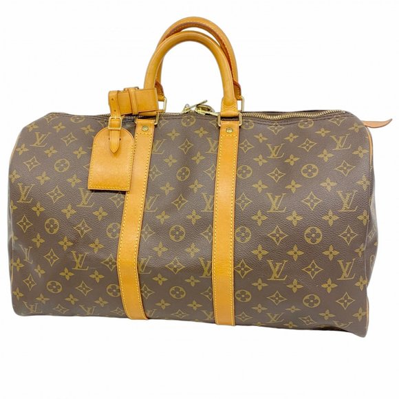 LOUIS VUITTON Brown Monogram Boston Bag - Picture 1 of 11